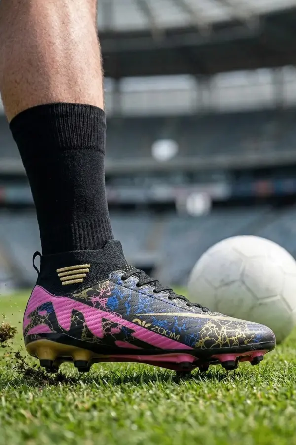 Air Siyah Futbol Akademik Krampon - Kaymaz Taban Halı Saha Ayakkabısı 565