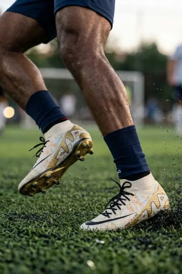 Air Bej Futbol Akademik Krampon - Kaymaz Taban Halı Saha Ayakkabısı 565