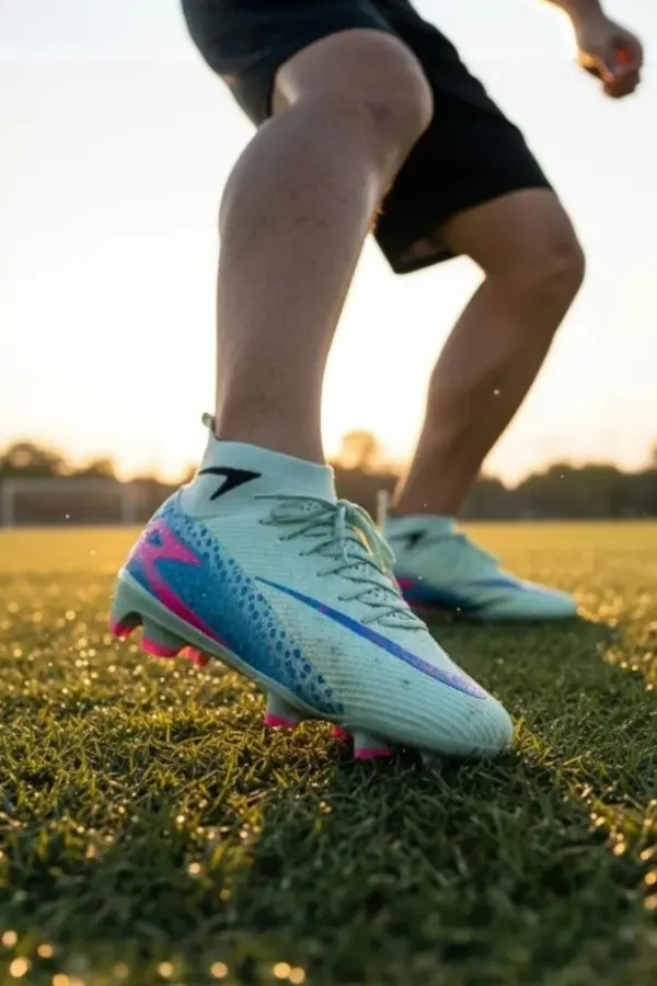 La liga AirBoom Erkek Halı Saha Ayakkabısı - Çim Saha Ayakkabısı Turkuaz Krampon - 610