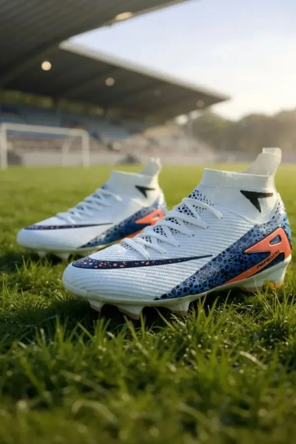 La liga AirBoom Erkek Halı Saha Ayakkabısı - Çim Saha Ayakkabısı Beyaz Krampon - 610
