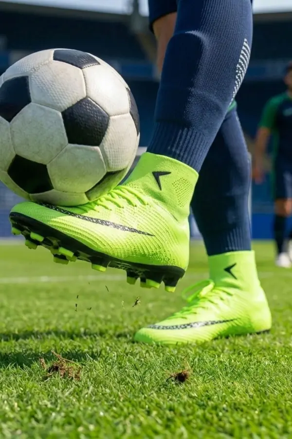 AirBoom Erkek Halı Saha Ayakkabısı - Çim Saha Ayakkabısı Yeşil Krampon - 610