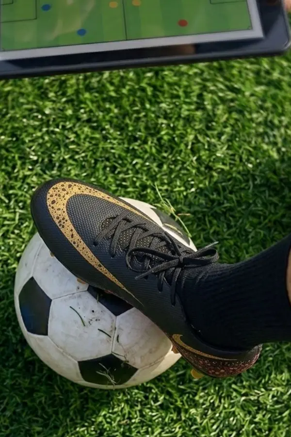 AirBoom Erkek Halı Saha Ayakkabısı - Çim Saha Ayakkabısı Siyah Krampon - 610