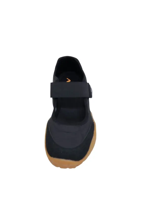 Kadın Mary Jane Tarzı Cırtlı Günlük Yürüyüş Ayakkabısı - Siyah