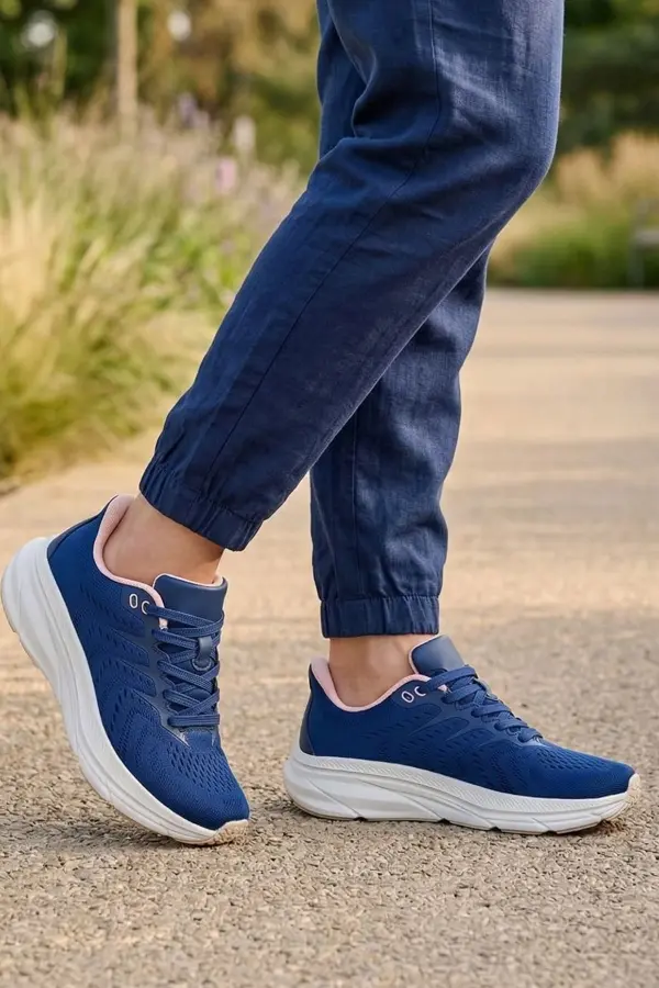 Como Pro - Lacivert & Pudra Kadın Koşu ve Yürüyüş Ayakkabısı