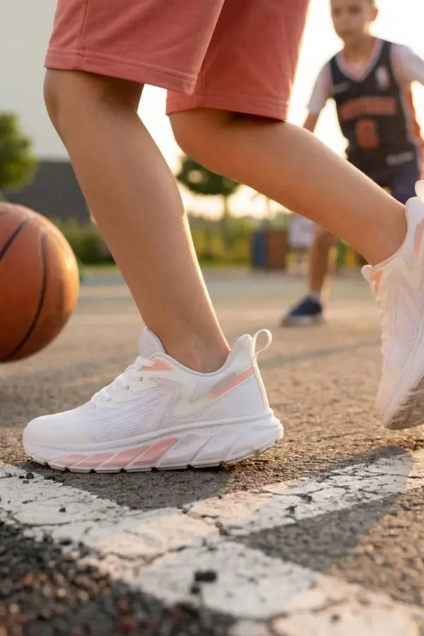 Magic Pro Beyaz Detaylı Çocuk ve Genç Spor Ayakkabı