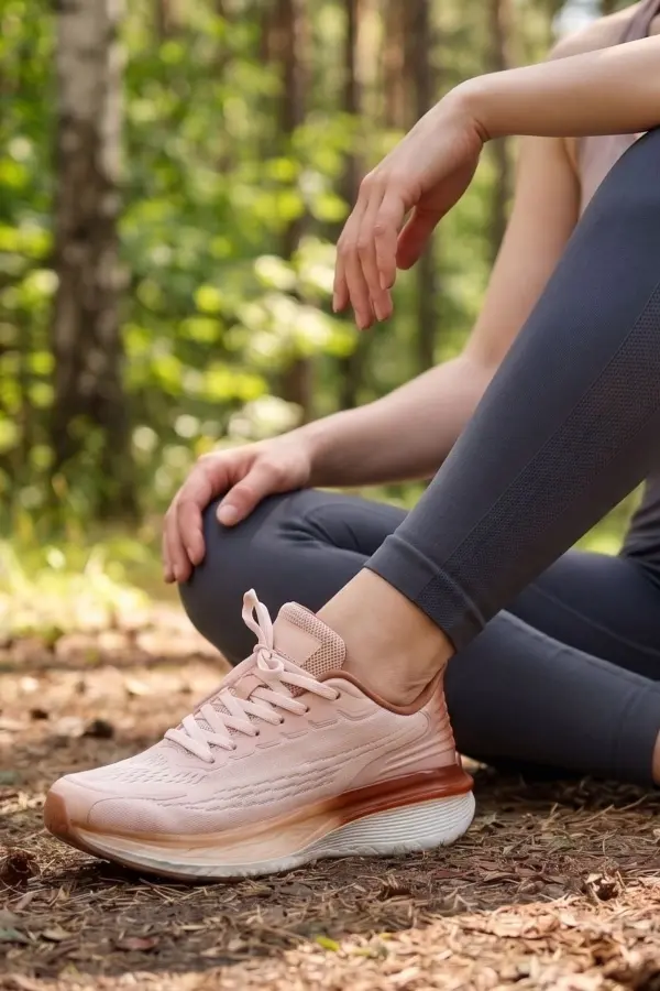 Terra-Glide Pudra Bağcıksız Kadın Koşu ve Yürüyüş Ayakkabısı