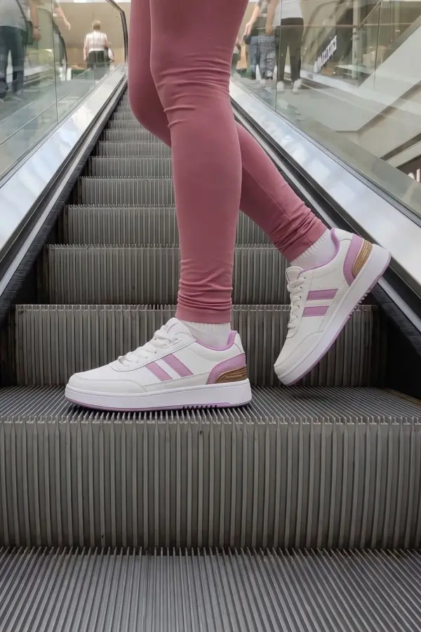 Lavender Dream Urban Classic Beyaz Mor Kadın Yürüyüş Ayakkabısı