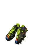 Air La Liga Siyah Yeşil Akademik Futbol Ayakkabısı Halı Saha Krampon - 535