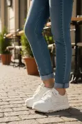 Ropee Street Style Yüksek Taban Beyaz Kadın Sneaker