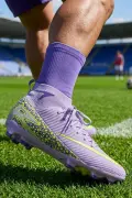 AirBoom Erkek Halı Saha Ayakkabısı - Çim Saha Ayakkabısı Lila Krampon - 610