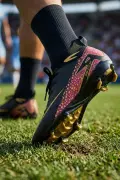 AirBoom Erkek Halı Saha Ayakkabısı - Çim Saha Ayakkabısı Siyah Krampon - 610
