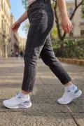 Air-Cushion Pro: Fileli Kadın Hafif Koşu ve Yürüyüş Ayakkabısı - Beyaz