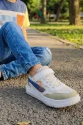 Kasina Unisex Çocuk Günlük Spor Ayakkabı - Cırtlı ve Bağcıklı Konforlu Sneaker