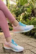 Terra-Glide Beyaz Pembe Bağcıksız Kadın Koşu ve Yürüyüş Ayakkabısı