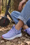 Violet Dash – Kadın Lila Örgü Tabanlı Hafif Yürüyüş ve Koşu Ayakkabısı