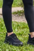 Lotus Comfort-Walk Siyah Kadın Kalın Taban Günlük Spor Ayakkabı
