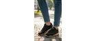 Muxa Unisex Siyah Sneaker - Hafif ve Esnek Günlük Ayakkabı - Kaymaz Taban