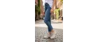 Nizie Retro Stil Bej Comfort Taban Kadın Sneaker Ayakkabı