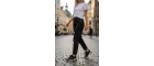Nizie Retro Stil Siyah Comfort Taban Kadın Sneaker Ayakkabı