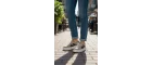 Meengi Unisex Bej Siyah Detaylı Günlük Spor Ayakkabı - Sneaker