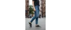 Seeyli Kadın Siyah Gümüş Yıldız Detaylı Günlük Spor Ayakkabı - Sneaker