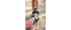 Pixel Fun Erkek Çocuk Spor Ayakkabı - Siyah Beyaz Detaylı, Cırt Cırtlı
