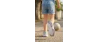 Pixel Fun Kız Çocuk Spor Ayakkabı - Gri Pembe Detaylı, Cırt Cırtlı