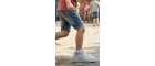 Eveji Beyaz Çocuk Basketbol Ayakkabısı - Yüksek Bilekli Cırt Cırtlı Sneaker