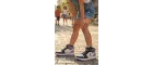 Eveji Mor Beyaz Çocuk Basketbol Ayakkabısı - Yüksek Bilekli Cırt Cırtlı Sneaker