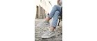 Meengi Unisex Beyaz Yeşil Detaylı Günlük Spor Ayakkabı - Sneaker