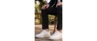 Indıva Erkek Beyaz Şeffaf Tabanlı Modern Sneaker - Günlük ve Özel Gün Ayakkabısı