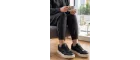 Premium Serisi – Kalın Tabanlı Siyah Kadın Sneaker