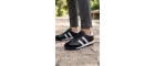 Dark Unisex Siyah Deri Retro Sneaker - Günlük Spor Ayakkabı
