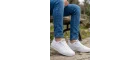 CityComfort – Beyaz Kapitone Dokulu Modern Erkek Sneaker
