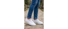 CityComfort – Beyaz Kapitone Dokulu Modern Erkek Sneaker