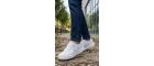 Premium Serisi Beyaz Çizgili Unısex Sneaker – Günlük Spor Ayakkabı