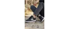 Street-Core: Siyah Deri Görünümlü Günlük Erkek Sneaker
