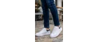 Urban Comfort Serisi: Beyaz Deri Erkek Minimalist Sneakers