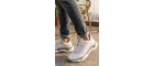 Stealth-Knit Runner Beyaz-Gri Erkek Spor Ayakkabı