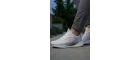 Air-Stride Pro: Erkek Ultra Hafif Koşu ve Günlük Yürüyüş Ayakkabısı - Kristal Beyaz
