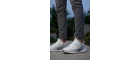 Air-Stride Pro: Erkek Ultra Hafif Koşu ve Günlük Yürüyüş Ayakkabısı - Kristal Beyaz