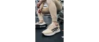 StratoMesh Krem Kalın Tabanlı Erkek Spor Ayakkabı – Rahat Günlük Sneaker