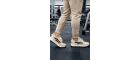StratoMesh Krem Kalın Tabanlı Erkek Spor Ayakkabı – Rahat Günlük Sneaker