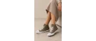 Lena Haki Kanvas Bağcıklı Bilekli Kadın Sneakers