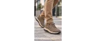 Perra Erkek Kahve Deri Sneaker - Bej Kalın Tabanlı Günlük Spor Ayakkabı