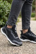 Stealth-Knit Runner Siyah-Gri Erkek Spor Ayakkabı