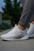Air-Stride Pro: Erkek Ultra Hafif Koşu ve Günlük Yürüyüş Ayakkabısı - Kristal Beyaz