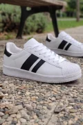 Daily-Comfort Beyaz-Siyah Erkek Sneaker
