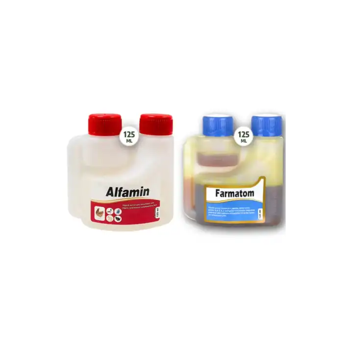 2li Kuşlar Için Set Farmatom Vitamin Alfamin Ishal Seti (125 ML)