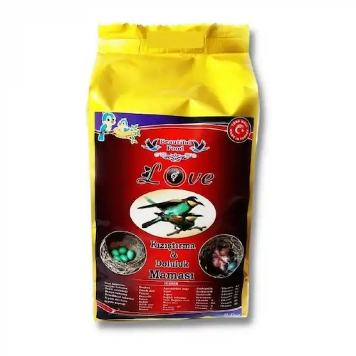 Beautiful Food Love Kızıştırma Ve Doluluk Kuş Yemi Maması 1 Kg